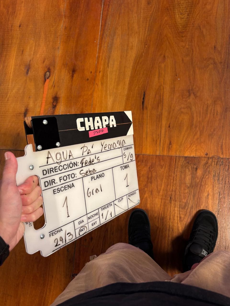 Claqueta de Chapa Studio